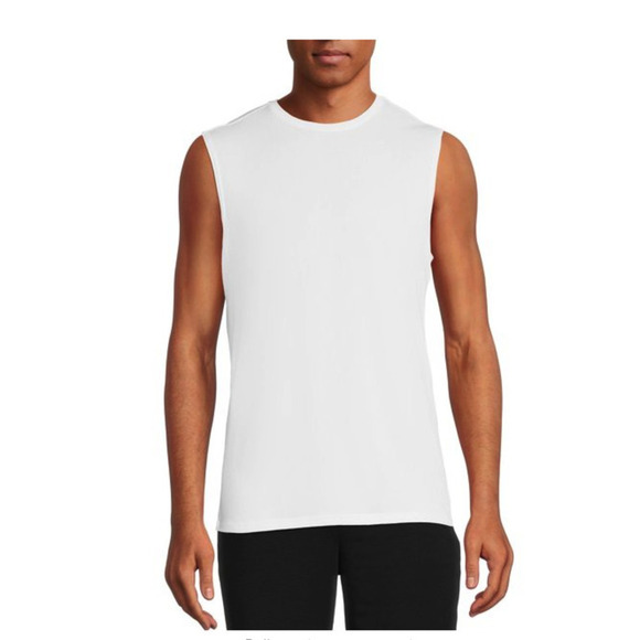 Dickies Men's Muscle Tank Top 2 Pack White - Picture 3 of 4